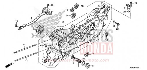 CARTER VILEBREQUIN GAUCHE SH125ADG de 2016